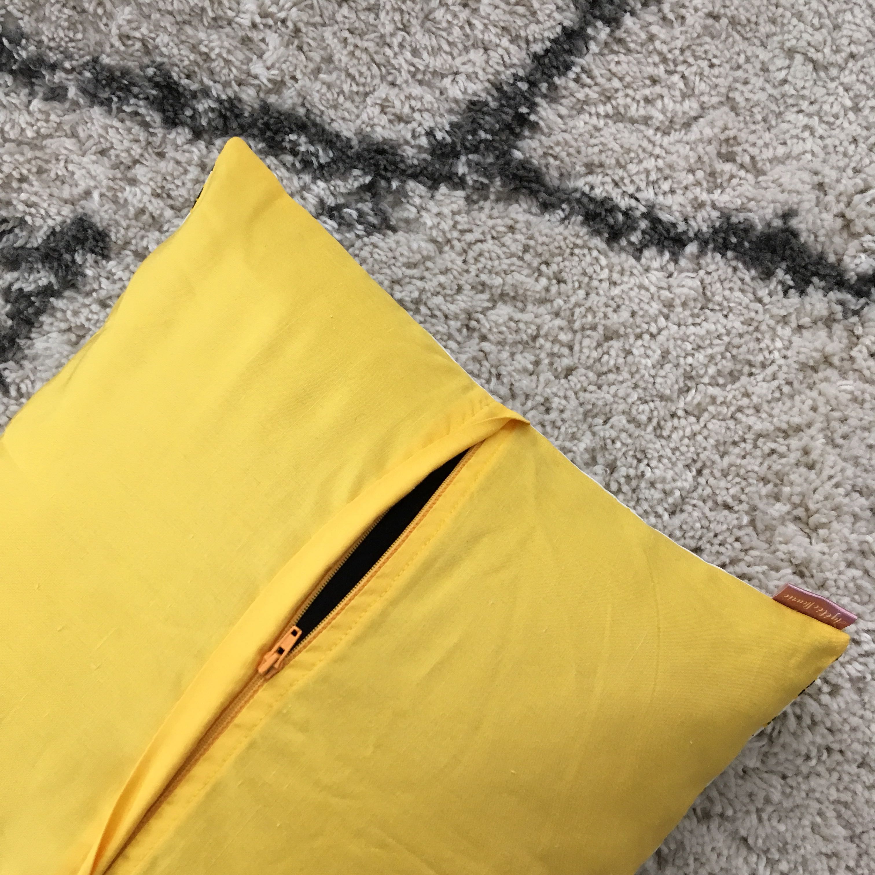 Fanta Mimosa lin, coussin déco
