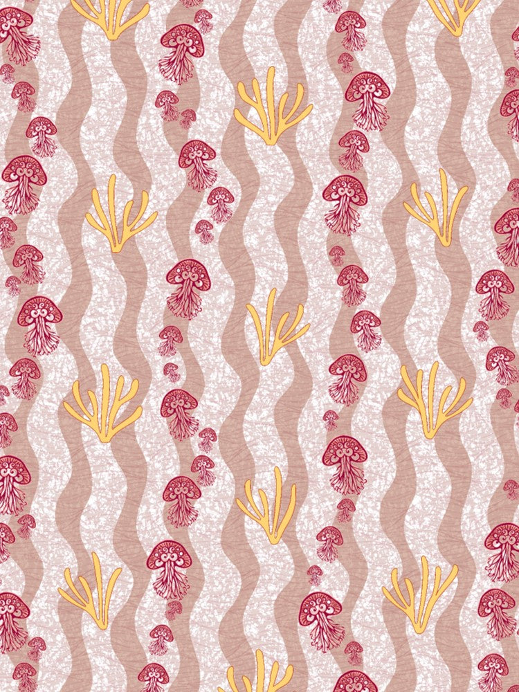 Echantillon Papier peint Wax Médusettes