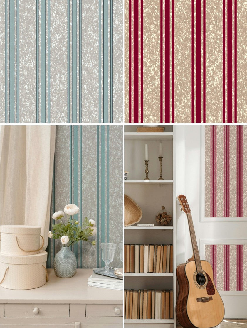 Echantillon Papier Peint Petit Kanvô (Rayures)