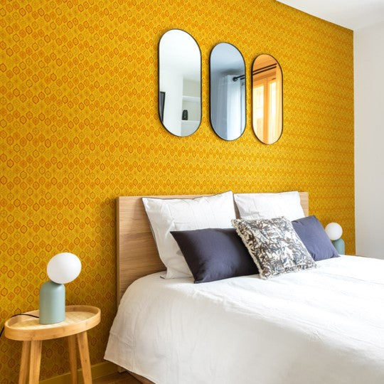 Papier peint Wax Citrons