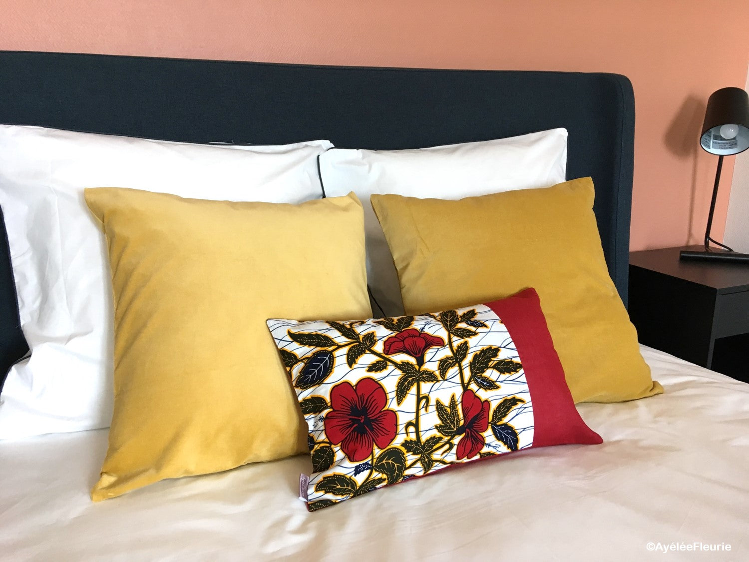 Sè Hibiscus Rouge, Coussin déco