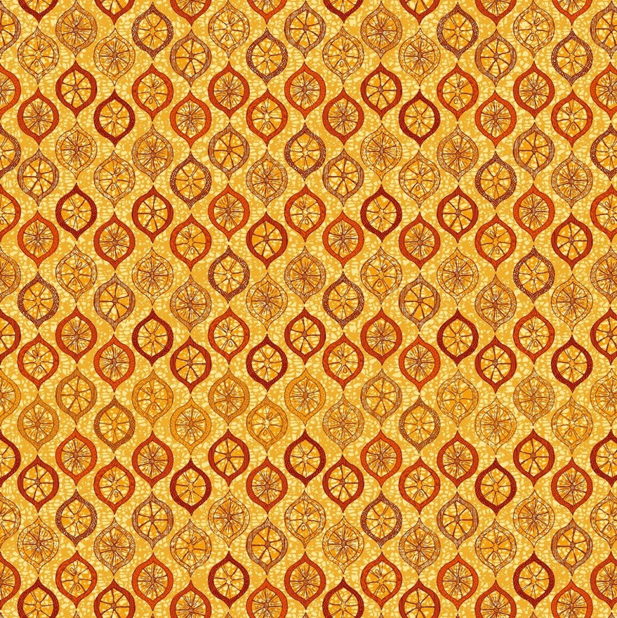 Echantillons Papier peint Wax Citrons
