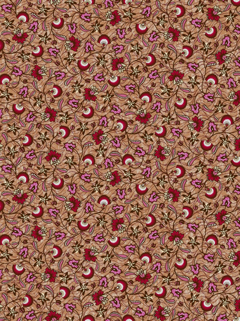 Echantillons Papier peint Fleur de Café