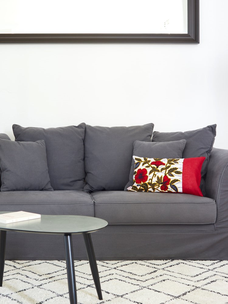 Sè Hibiscus Rouge, Coussin déco