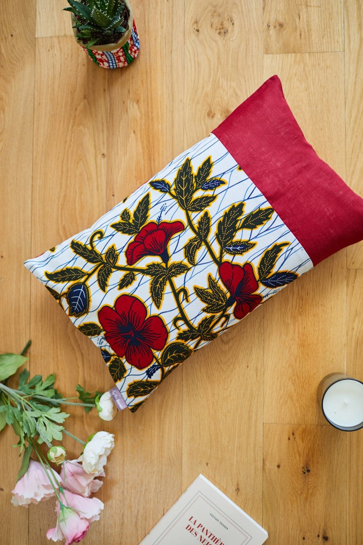 Sè Hibiscus Rouge, Coussin déco