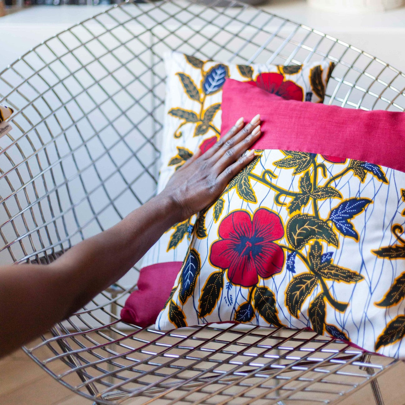 Sè Hibiscus Rouge, Coussin déco