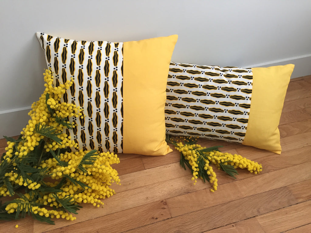 Fanta Mimosa lin, coussin déco
