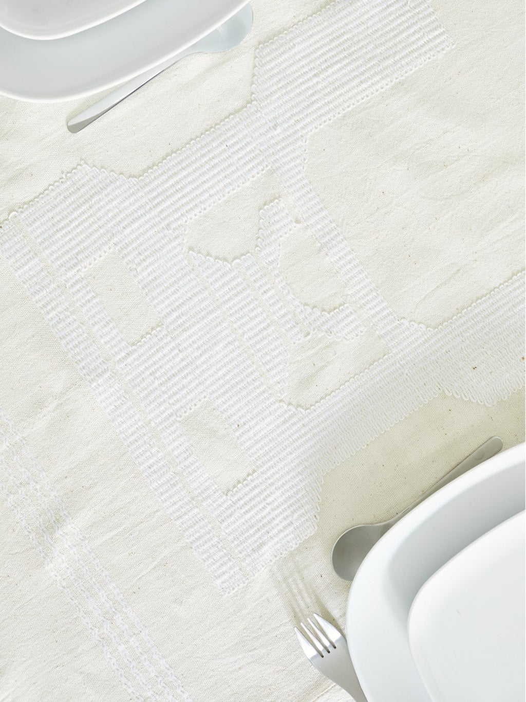 Abomey Sable - Nappe en coton tissé à la main