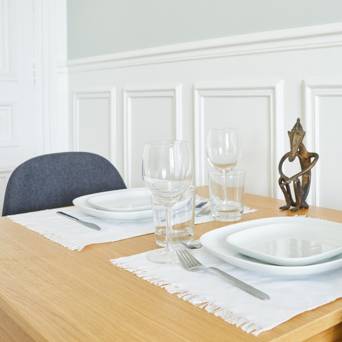 Abomey Sable - Nappe en coton tissé à la main