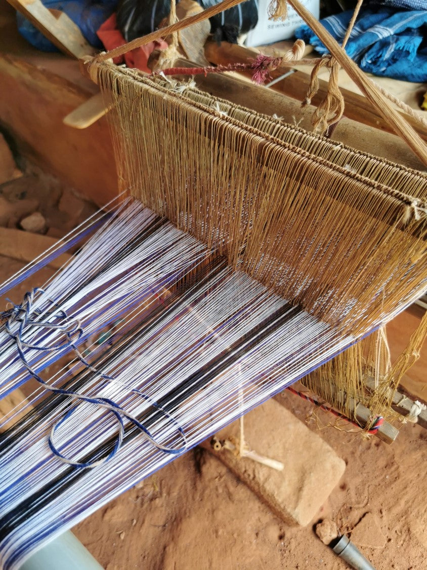 Abomey Sable - Nappe en coton tissé à la main