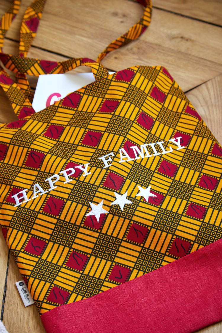 Tote-Bag brodé "Happy Family"